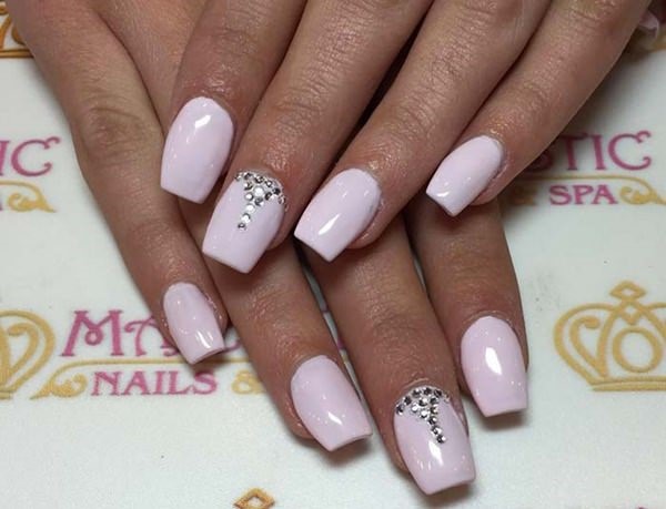 10. Gel Overlay on Stiletto Acrylic Nails - wide 3